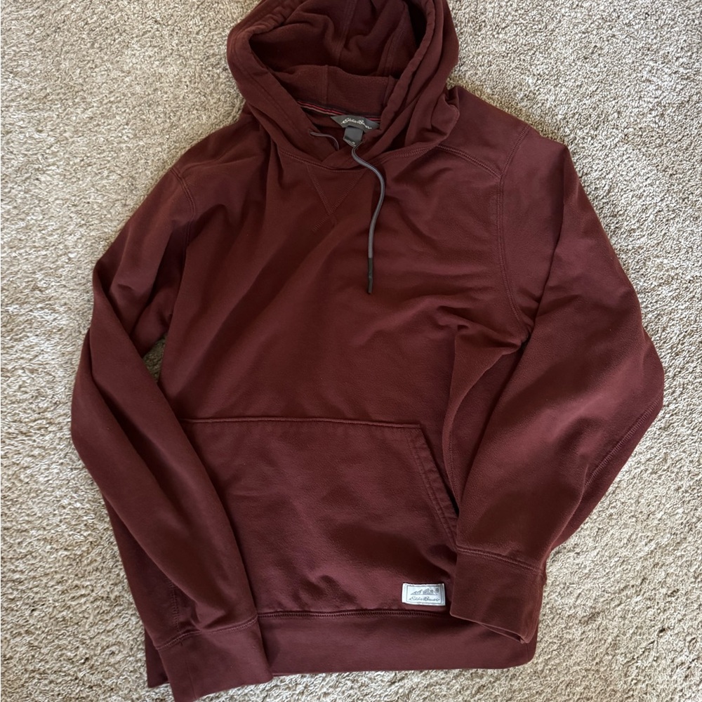Eddie Bauer Men's Burgundy Hoodie